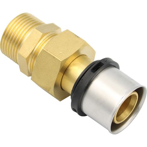 Pipetec Pressfitting Verschraubung 26x3 mm 3/4 Zoll AG TH Kontur (1/5)