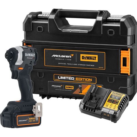 Dewalt DCF85MP1T McLaren F1 XR 18v Brushless Impact Driver 1x5.0Ah Tstak Case (1/5)