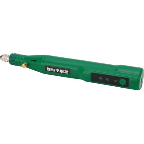 Meuleuse électrique rechargeable verte 30 W, machine à graver sur secteur, stylo électrique pour lettrage et gravure, polisseuse à ongles style antique, perceuse électrique 5 V (1/5)