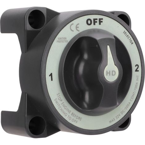 Interrupteur de déconnexion de batterie 500 A à 3 positions, coupe-circuit principal, étanche IP66, protection contre l'inflammation pour camping-car et bateau (1/5)