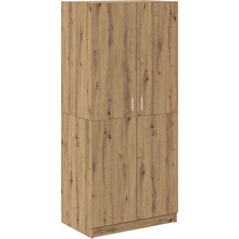 Maison Exclusive - Kleiderschrank Artisan-Eiche 90x52x200 cm Holz
