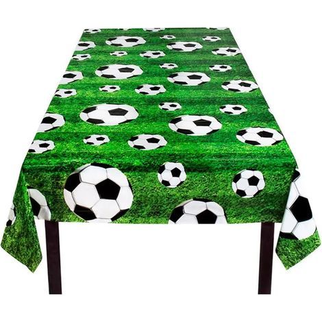 Nappe ballon de foot, thème fête de foot, 137 x 274 cm (1/3)