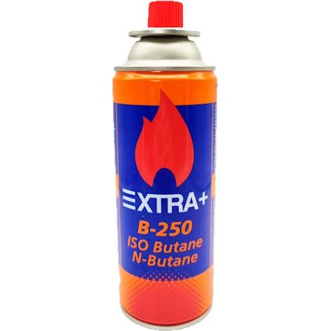 Cartucho de Gas B-250 227g  Mezcla ISO-Butano Alta Eficiencia  Para Cocina Portátil, Hornillo Camping y Soplete  CP250