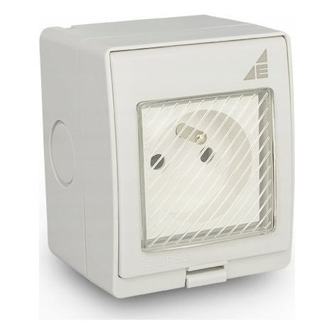 Steckdose elektro-plast aqua55 55.19 ip55 wasserdicht Schraube (1/2)