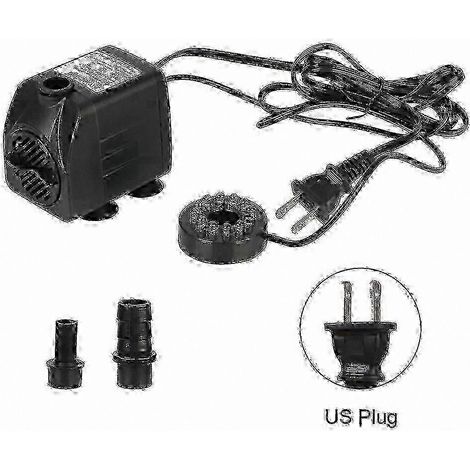 Pompe de fontaine submersible avec 12 lumières LED, fonctionnement ultra-silencieux, cordon d'alimentation inclus, 16 watts. (1/5)