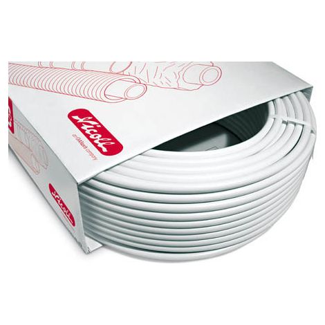 Nicoll – Tube multicouche PER Ø16 en couronne de 100m – Résistance à la corrosion – Barrière anti-oxygène – Amortissement acoustique