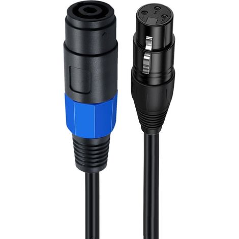 Câble Speakon femelle vers XLR, adaptateur Speakon femelle vers XLR femelle avec verrouillage par rotation (1/5)