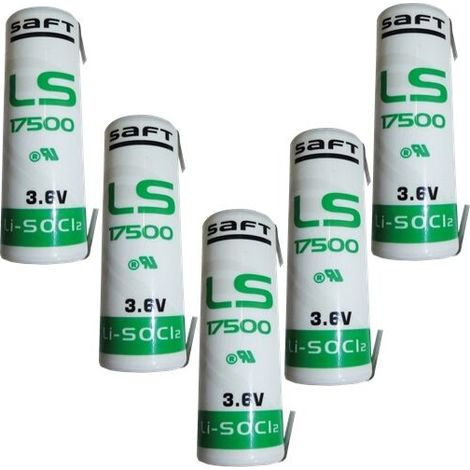 Saft 5 pezzi batteria litio LS17500 CNR 3,6V Li-SOCl2 Dimensione A Allarme GPS