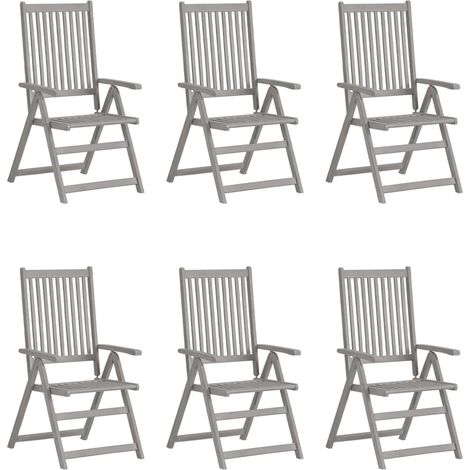 Maison Exclusive - Hochlehner Verstellbar 6 Stk. mit Auflagen Mas