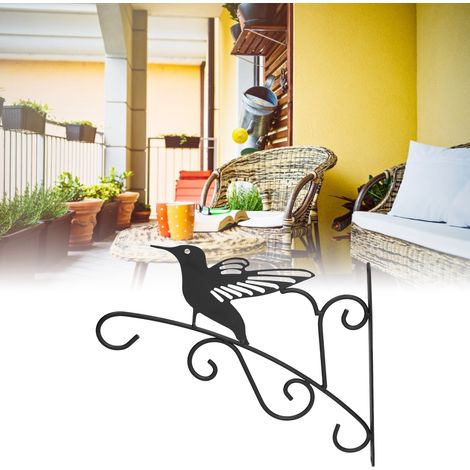 Europäischer Wandblumenkorb aus Schmiedeeisen, dekorativer Hängekorb, Blumenständer, Accessoire für Wohnzimmer- oder Balkonpflanzen (1/5)