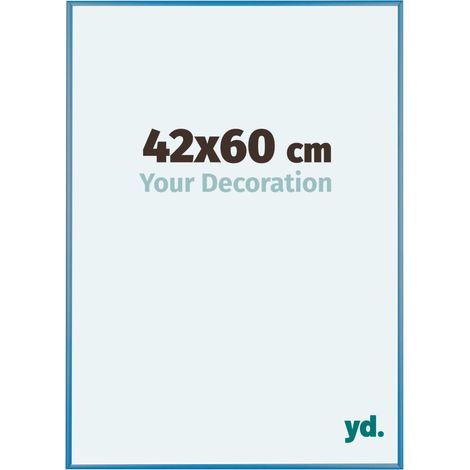 yd. - Cadre photo 42x60 - Bleu Acier - Aluminium - Kent