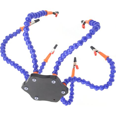 Support de brasage flexible en alliage d'aluminium avec 6 pinces pour établi de soudure (1/5)