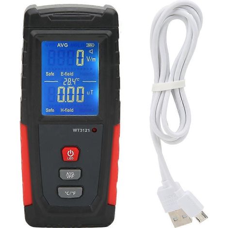 Mini-EMF-Tester mit LCD-Display für Haushalt, Telefon und Computer