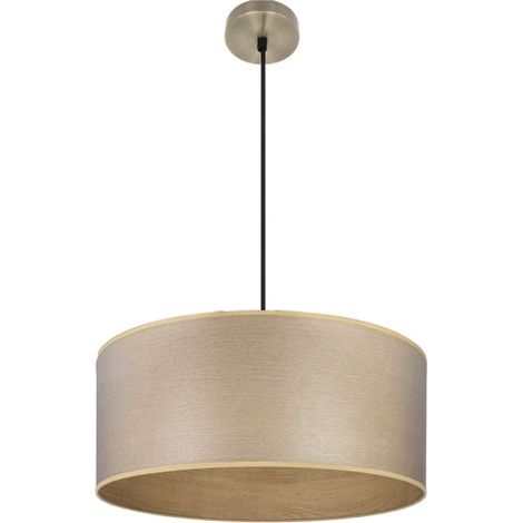 Colgante Tania 1xe27 Cuero/madera Clara Regx50x50 Cm (1/2)