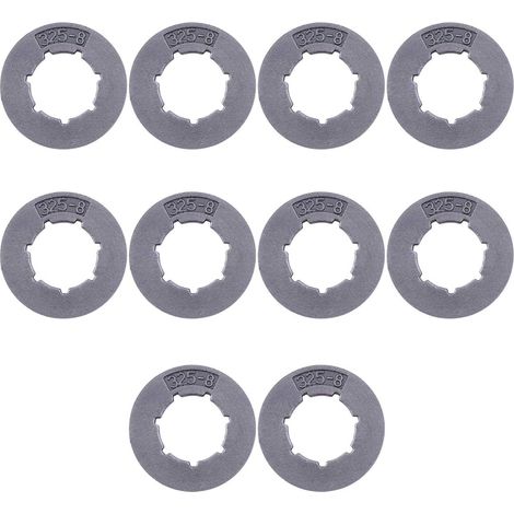 10 pcs. Pignon de jante .325-8T pour Jonsered 450 455 510 520 525 535 540 2051 2054 Pièces de tronçonneuse (1/5)