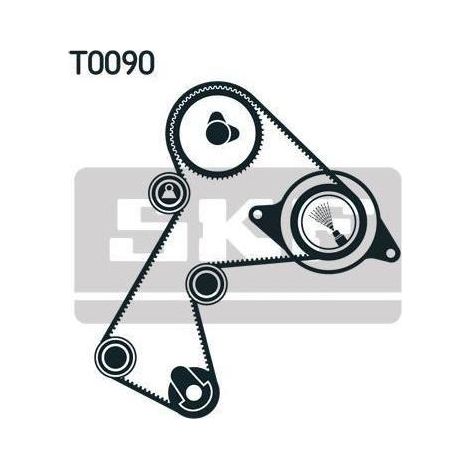 Kit de courroie crantée SKF VKMA 06113 RENAULT 30855993 3343741 44 01 609