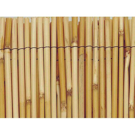 Nortene – Paillon canisse en roseaux naturels 1 x 5 m – Hauteur 1 m – Occultation 75 % – Assemblage fil plastifié noir – Pour brise-vue et pergola