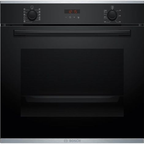 71 liter, 60 cm, schwarzer multifunktions-einbaubackofen - Bosch - HBA274BB3F