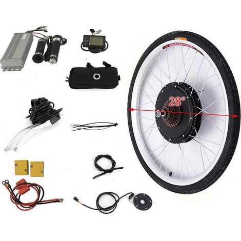 Senderpick – Kit de conversion vélo électrique 28 pouces – Moteur 36V 500W – Écran LCD – Conception à propulsion arrière – Installation facile