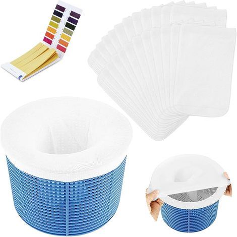 30 chaussettes pour écumoire de piscine, chaussettes filtrantes pour piscine, chaussettes pour écumoire de piscine à mailles ultra-fines (1/5)