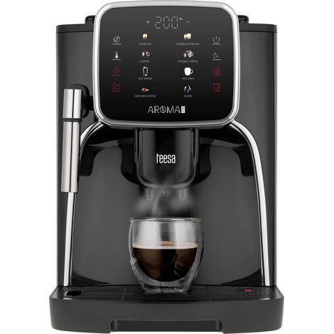 Cafetera automática de presión de 1450 W + espumador de leche TEESA AROMA 750