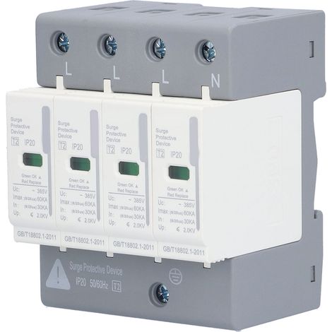 Parafoudre BERM, dispositif de protection contre les surtensions (SPD), protecteur de circuit électrique 220 V/380 V, 4P60KA (1/5)
