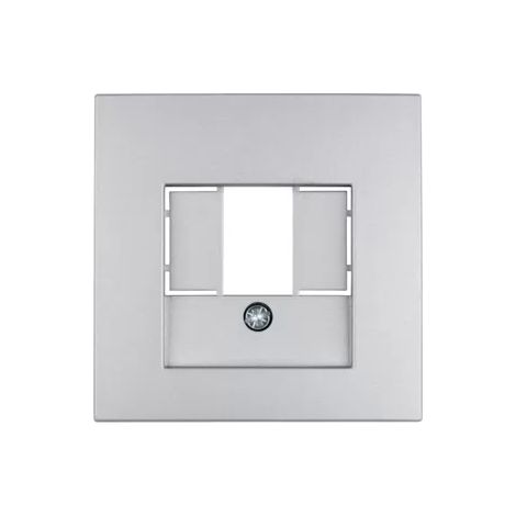 Berker S1 B3 B7 Zentralplattensteckdose TAE Aluminium 10331404 (1/2)