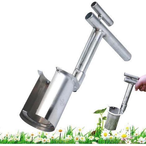 Transplanteur de Jardin, transplanteur de d'arbre, Outil de Plantation de bulbes en Acier Inoxydable, transplanteur de, Outil de Transplantation de Jardin Portable pour Creuser (1/5)