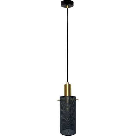 Lampada a sospensione Tirana 1xE27 nero/oro Light Prestige (1/5)
