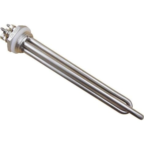 Elektrisches Heizrohr mit Gewinde DN25, kompatibel mit Solarwarmwasserspeichern, Tauchheizkörpern, Edelstahlheizkörpern und Doppel-U-Fittings. (1/4)