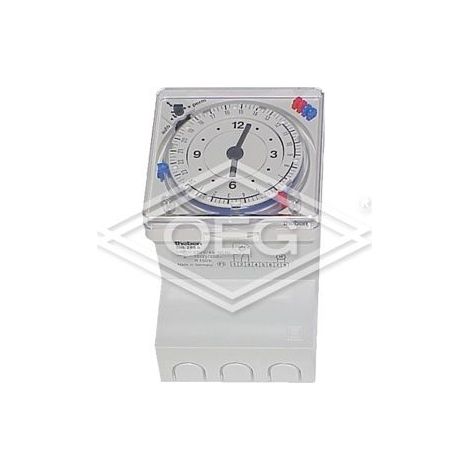 Minuteurie analogique Theben SUL 289 g montage frontal/mural, 2 canaux, 230 V (1/4)