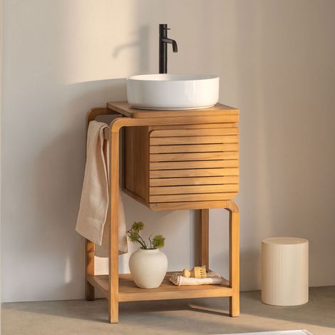 Ensemble de meuble de salle de bain en bois de teck Bradley SKLUM (1/5)