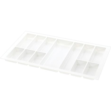Agoform Besteckeinsatz Classico kürzbar 490x840x50,5mm, Kunststoff weiß