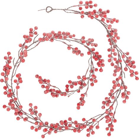 Guirlande de Noël Grappe de Baies rouges L 190 cm - Feeric Christmas (1/2)