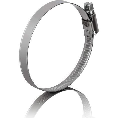 10 colliers de serrage metallique inox 50-70mm – colliers serrage professionnels en acier inoxydable V2A pour tuyau d'aspiration, ventilation, climatisation pinces de tuyau 50-70 mm (1/5)