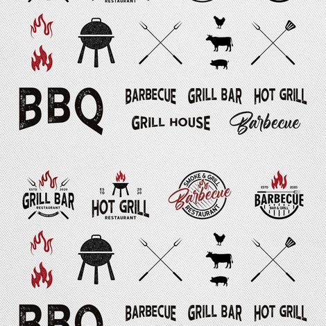 TISSUS DÉCORATIFS D'EXTÉRIEUR OXFORD - BBQ - DX1789 (1/5)