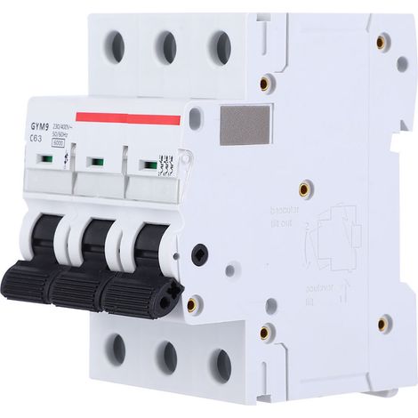 GYM9-C65 Disjoncteur 3P 230/400VAC 50/60Hz IP20 Disjoncteur électrique de protection contre les fuites (1/5)