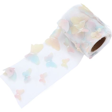 Boucles de tulle jaune - matériaux et rubans colorés pour accessoires de cheveux 3D faits main (1/5)