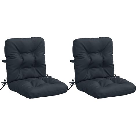 Coussins de Chaise à Dossier Haut en 2 Pièces VIANEN 2 pcs