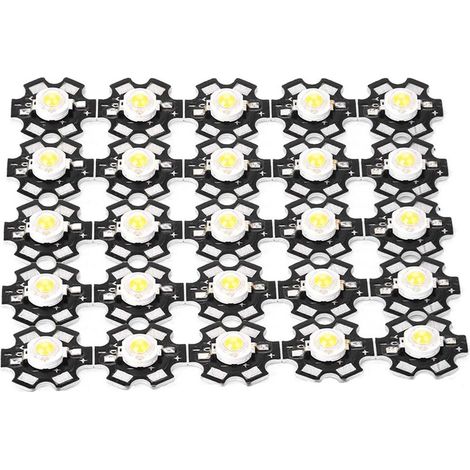 Perle LED COB 25PCS Lampe Spot Aluminium Haute Lumière 3000-3200K (1/5)