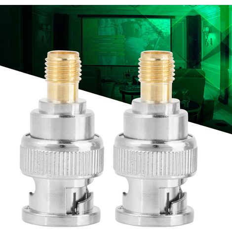 2-teiliger HF-Koaxialadapter BNC-Stecker auf SMA-Buchse Testkonverter (1/5)