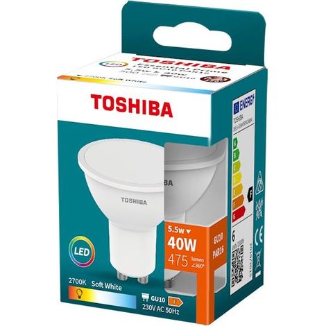LED TOSHIBA ESSENTIAL - GU10 5.5W 2700K