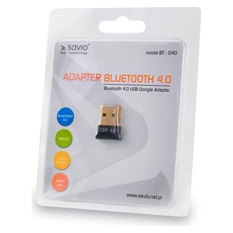 SAVIO Adattatore USB Bluetooth BT-040 (1/2)
