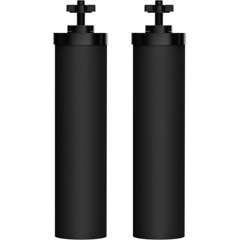 2-teiliger BB9-2 Wasserfilter, kompatibel mit Berkeyy Reinigungselementen, schwarze Filterkartusche, Premium-Wasserfilter, kompatibel mit der Travel Big Royal Imperial Crown Light Serie
