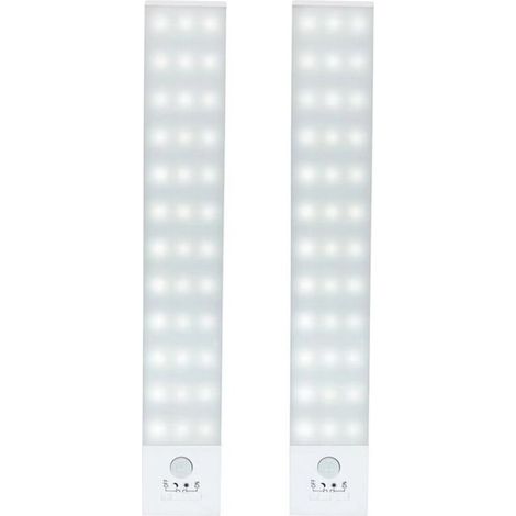 SABIR Lampe Placard 36 LED, Rechargeable USB Sans Fil LED Lampe de Placard à Détecteur de Mouvement, Lampe de Placard étude de Cuisine Veilleuse de Placard Armoire Escalier Couloir Lampe (2 Pack) (1/5)