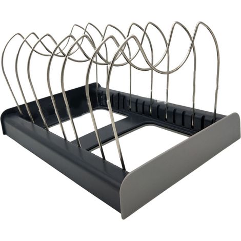 Support extensible pour couvercles de casseroles, réglable et multifonctionnel pour la cuisine. (1/5)