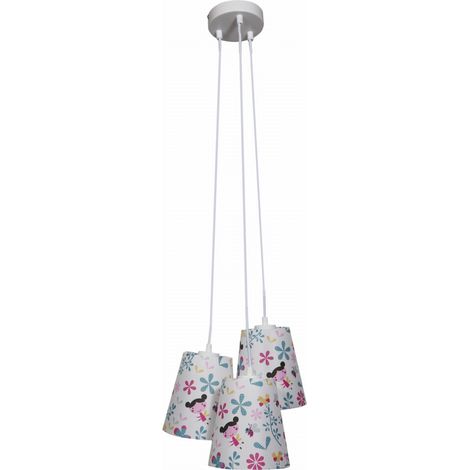 Lampadario Candellux Girl 33-62949 bianco 3xE27 tessuto (1/3)