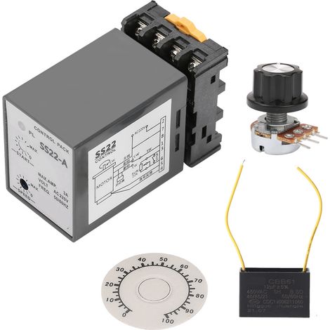 Régulateur de tension moteur, variateur électronique 220 V SS-22 50/60 Hz facile à installer et réglable pour instruments d'impression et d'emballage