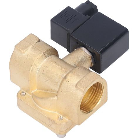 Électrovanne en laiton G3/4" NC 2 positions 2 voies à membrane haute pression pour eau et air AC220V (1/5)