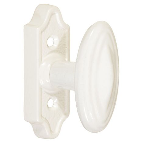 Bouton de fenêtre N°6 sur rosette N°1 – Fonte grise FGL 200 – Dimensions 7x45 mm – Inclus : 1 carré et 2 vis métaux TF Pozi